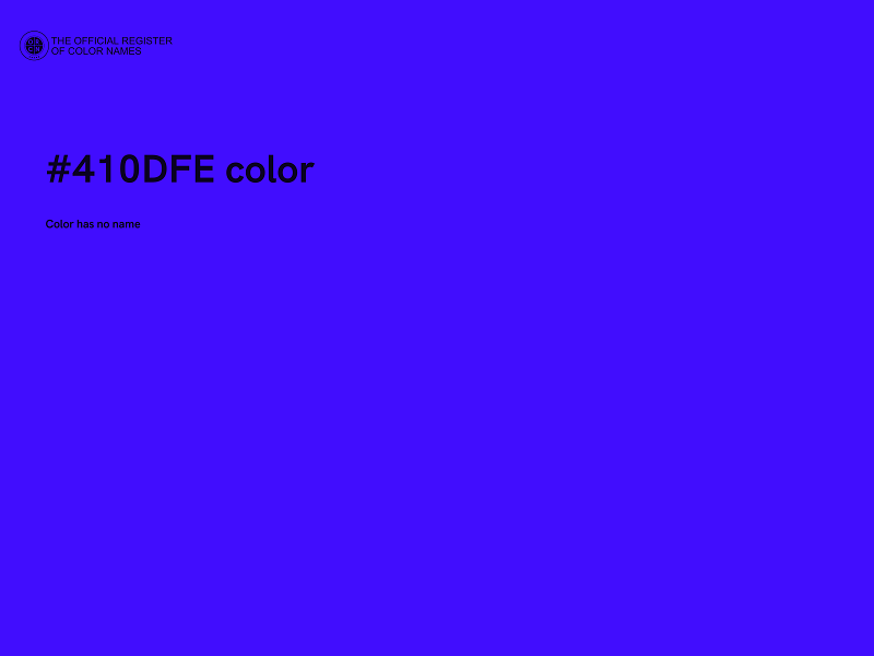 #410DFE color image