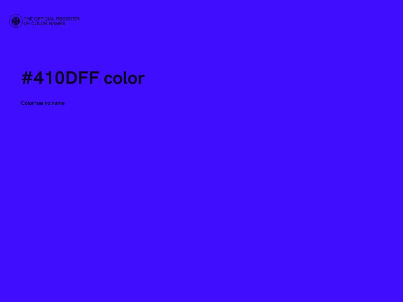 #410DFF color image