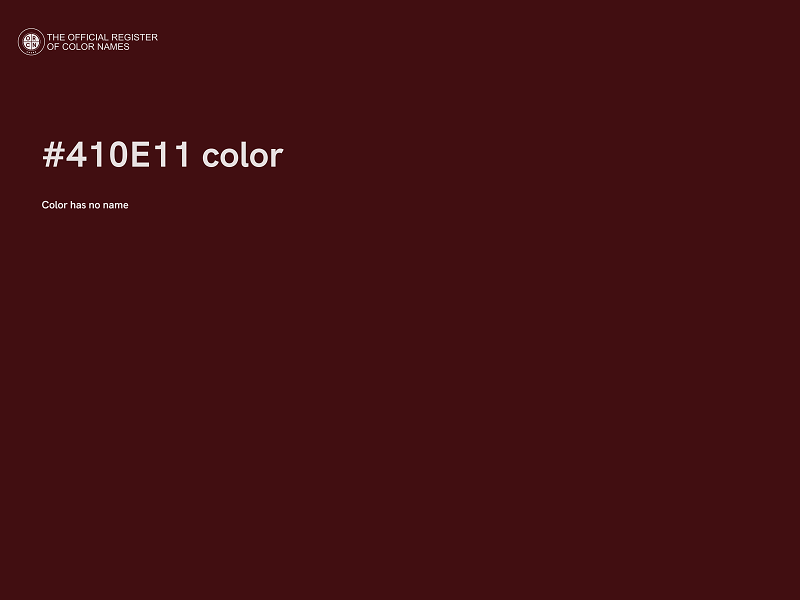 #410E11 color image