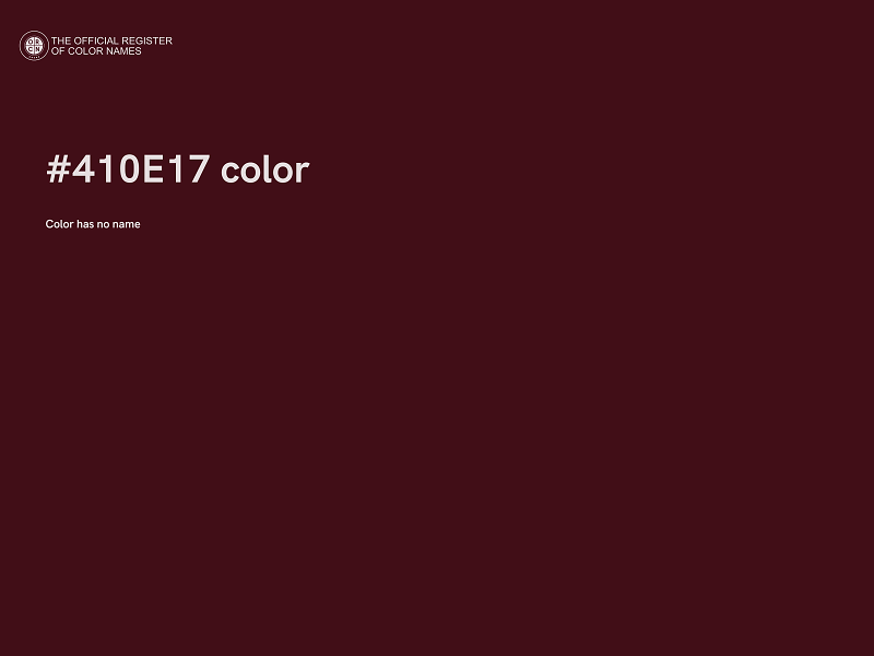 #410E17 color image