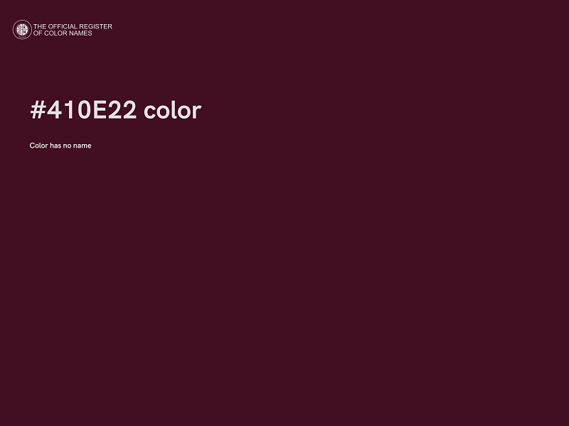 #410E22 color image