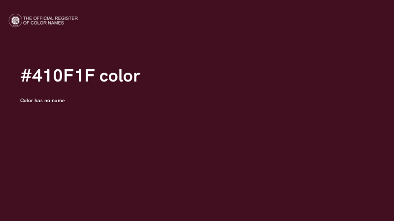 #410F1F color image