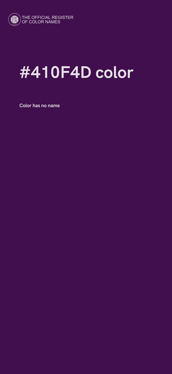 #410F4D color image