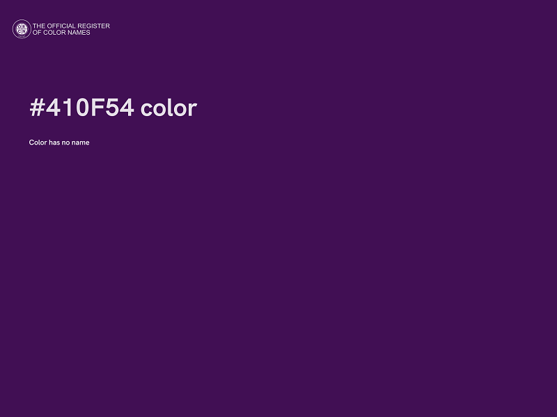 #410F54 color image