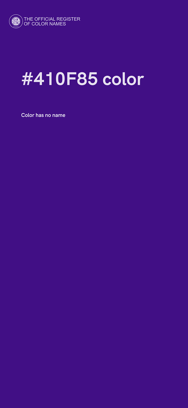 #410F85 color image