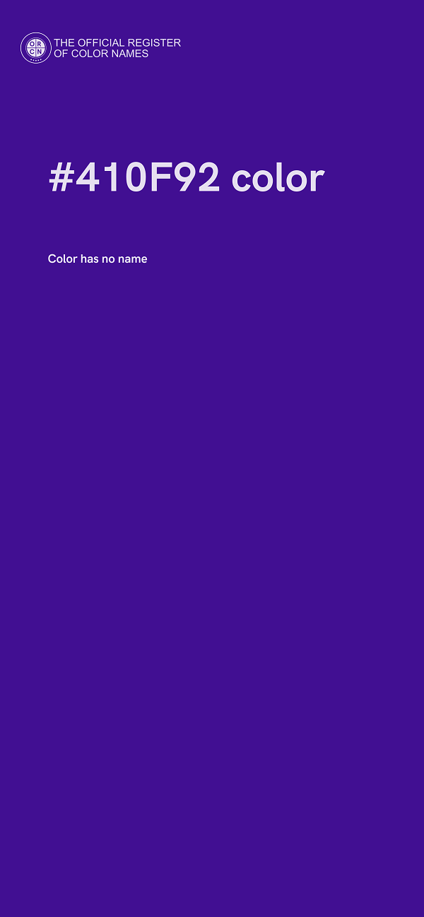 #410F92 color image