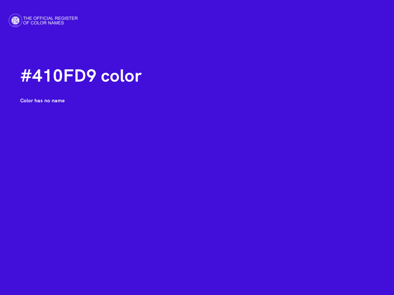 #410FD9 color image