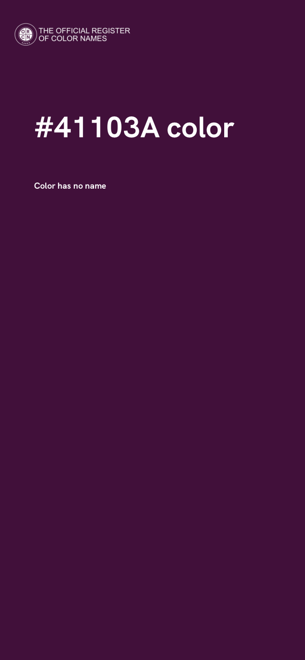 #41103A color image