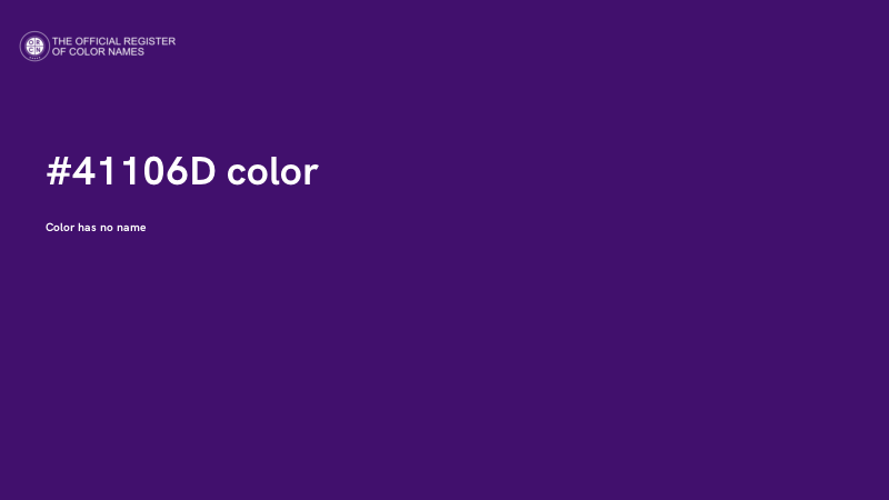 #41106D color image