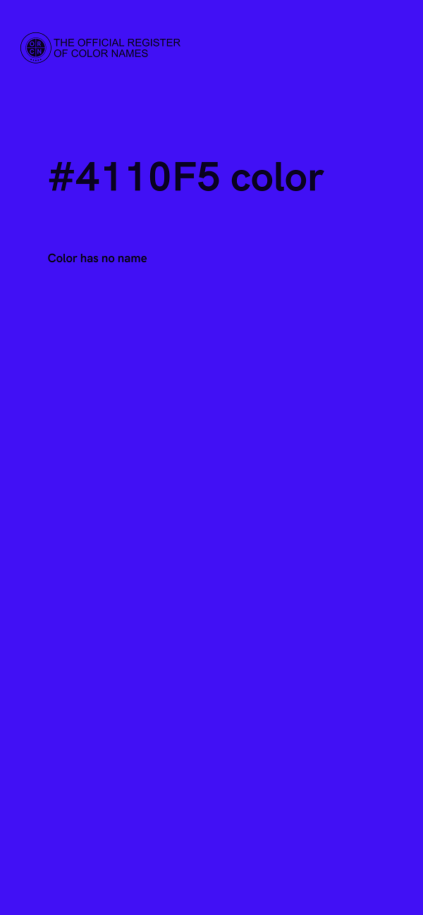 #4110F5 color image