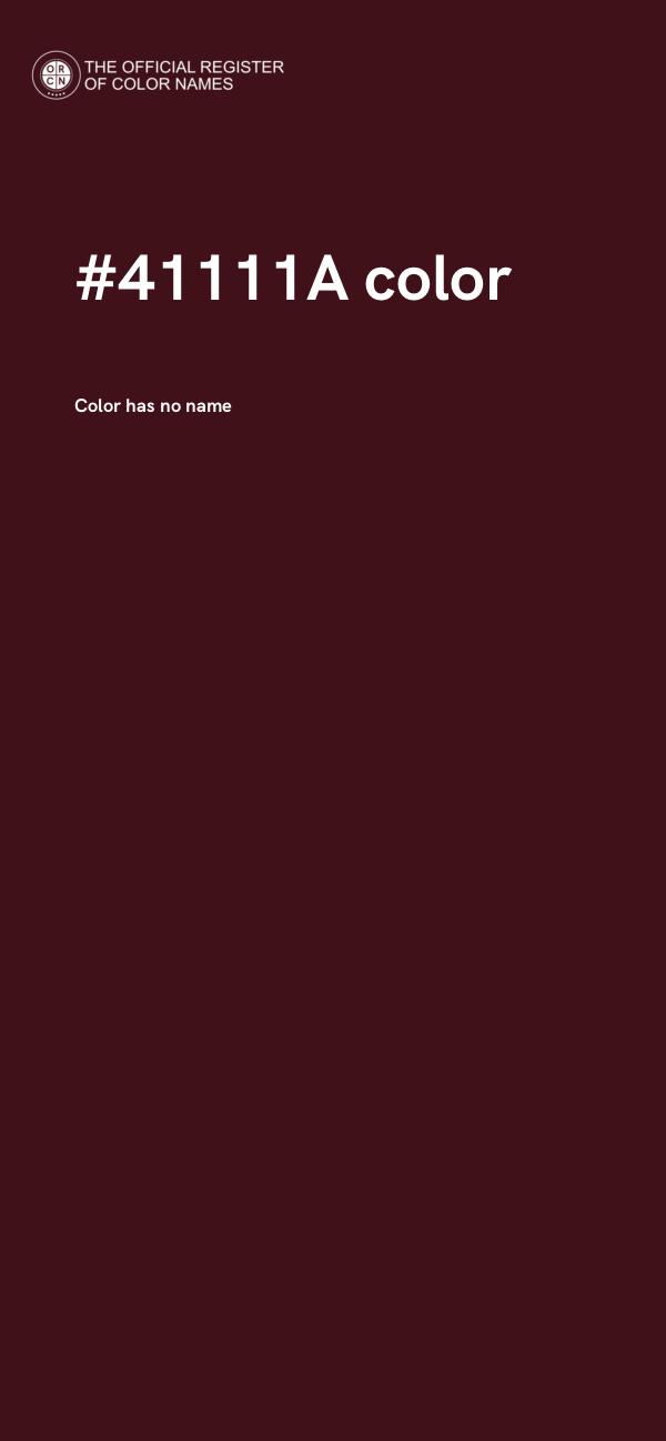 #41111A color image