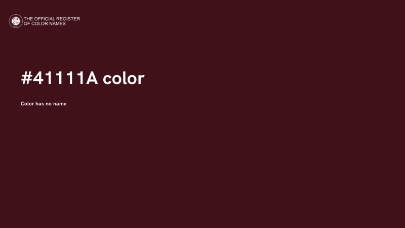 #41111A color image