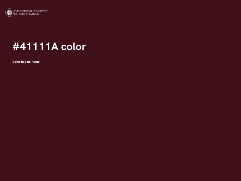 #41111A color image