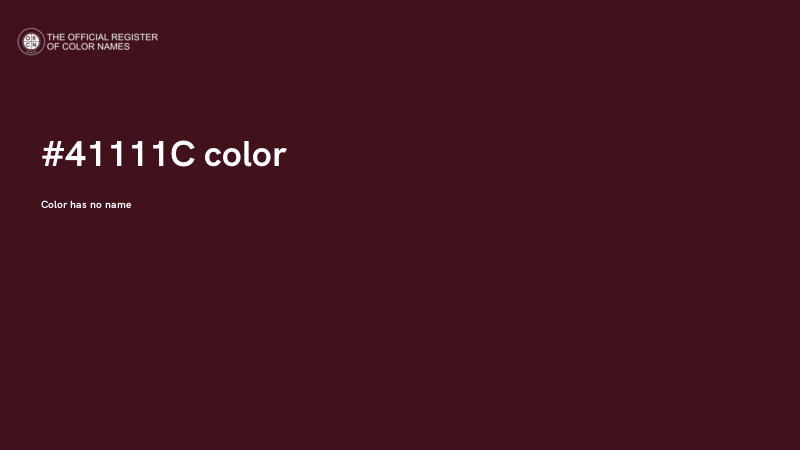 #41111C color image