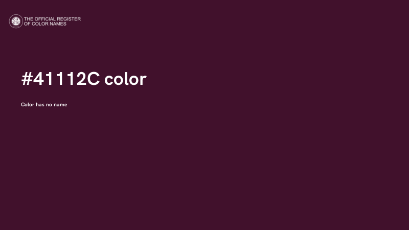 #41112C color image