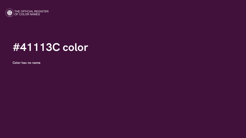 #41113C color image