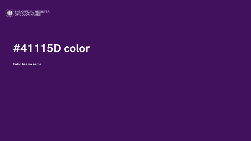 #41115D color image