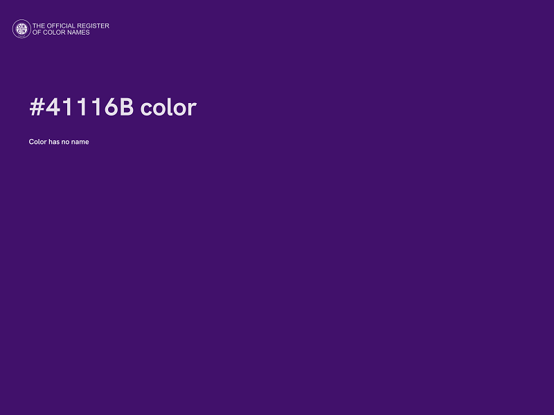 #41116B color image