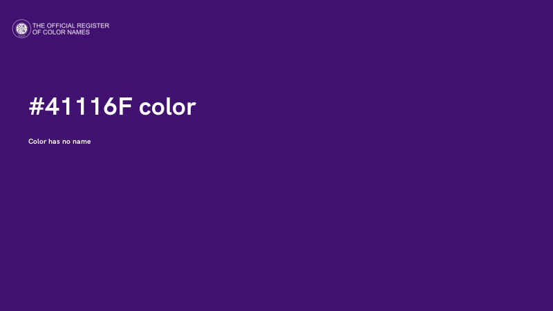 #41116F color image