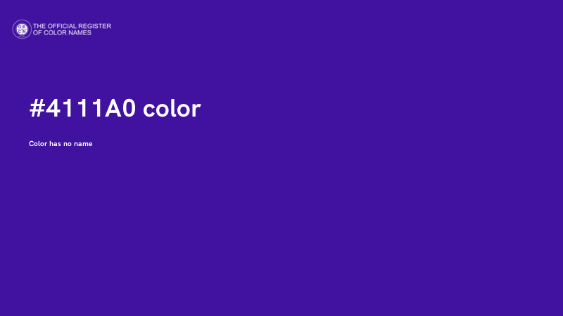 #4111A0 color image