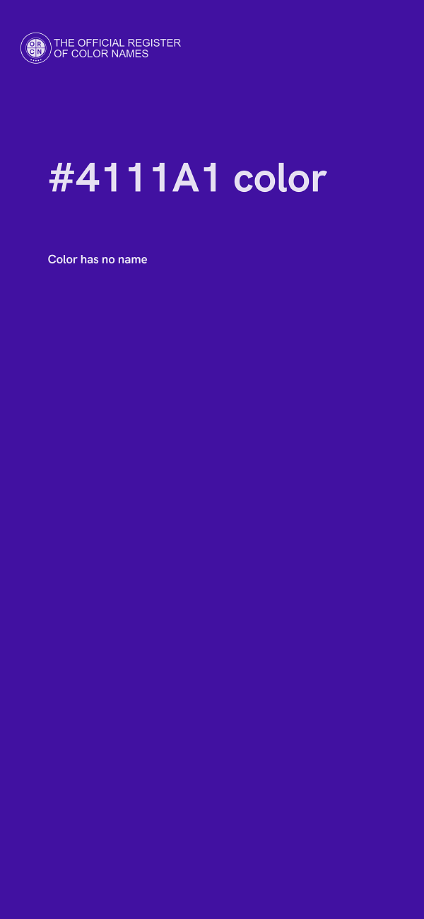 #4111A1 color image