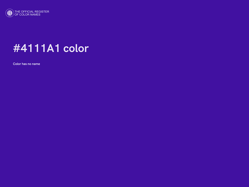 #4111A1 color image