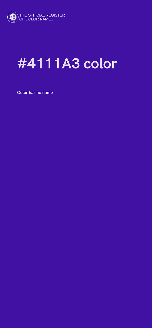#4111A3 color image
