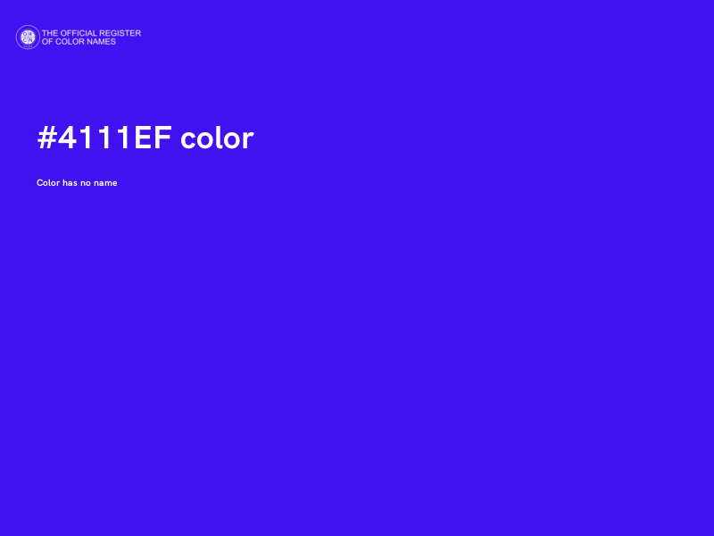 #4111EF color image