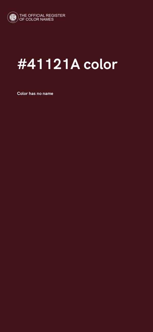 #41121A color image