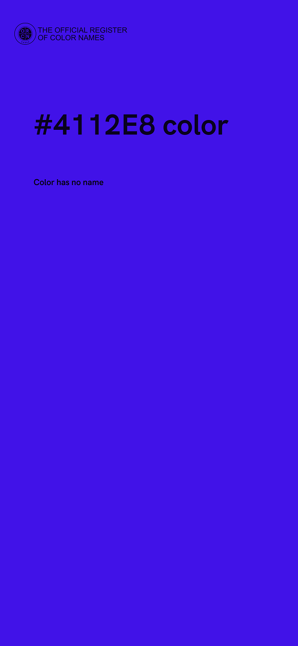 #4112E8 color image