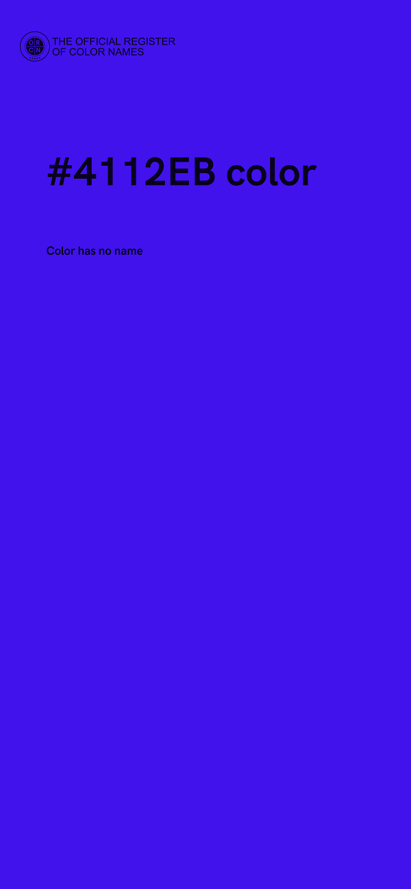 #4112EB color image