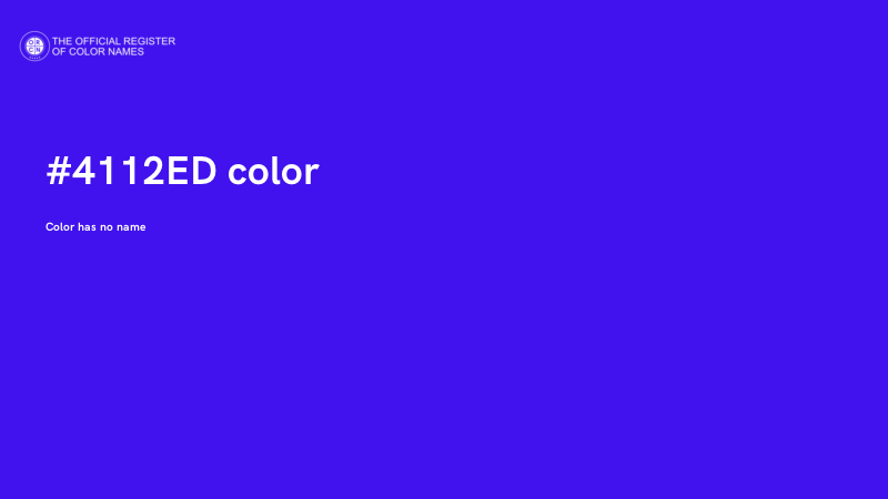 #4112ED color image