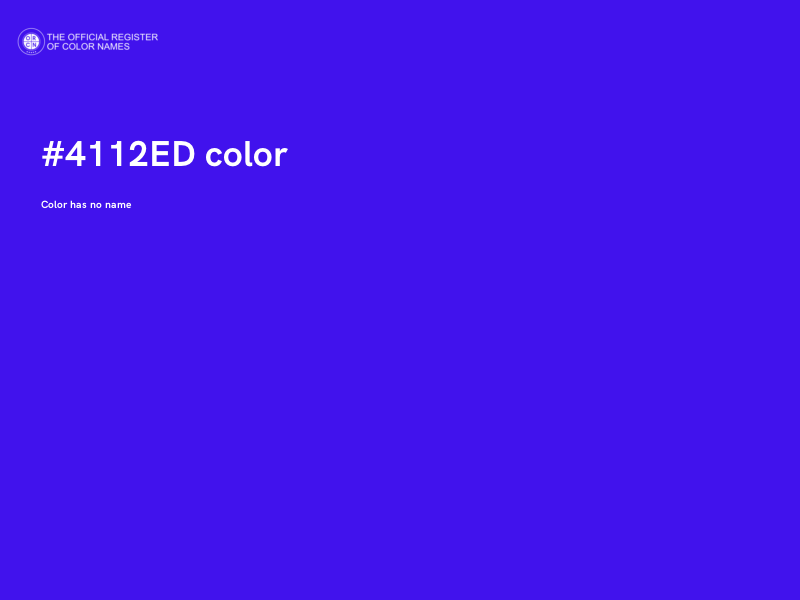 #4112ED color image
