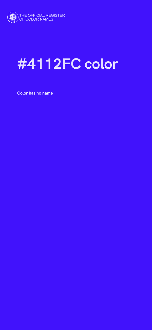 #4112FC color image