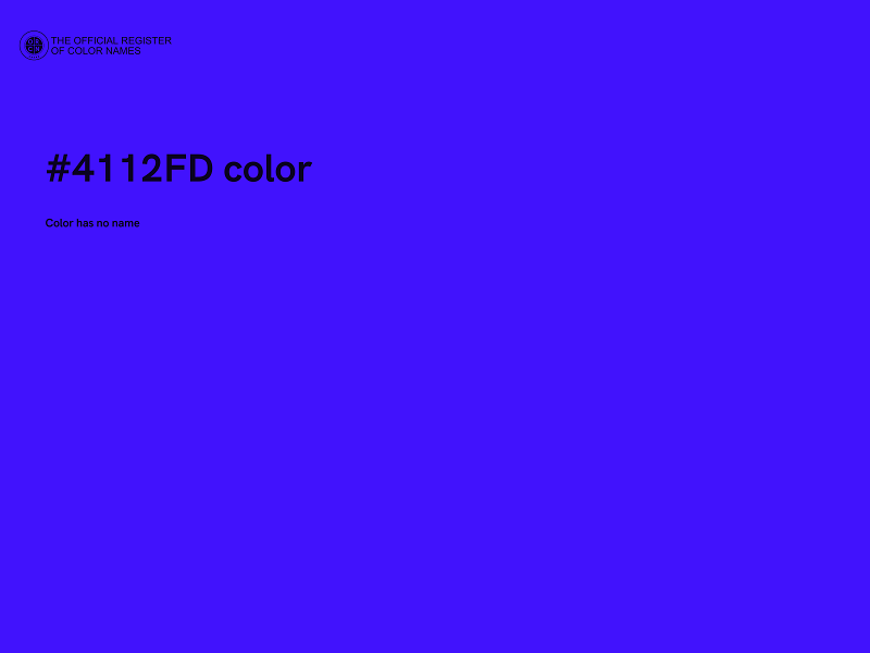 #4112FD color image