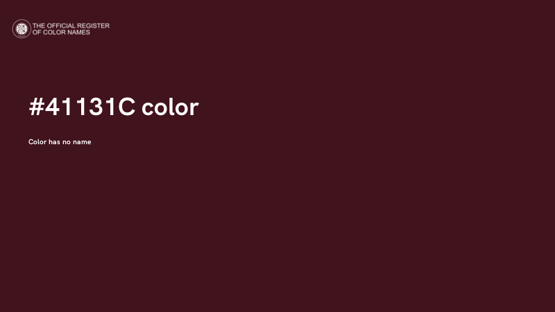 #41131C color image