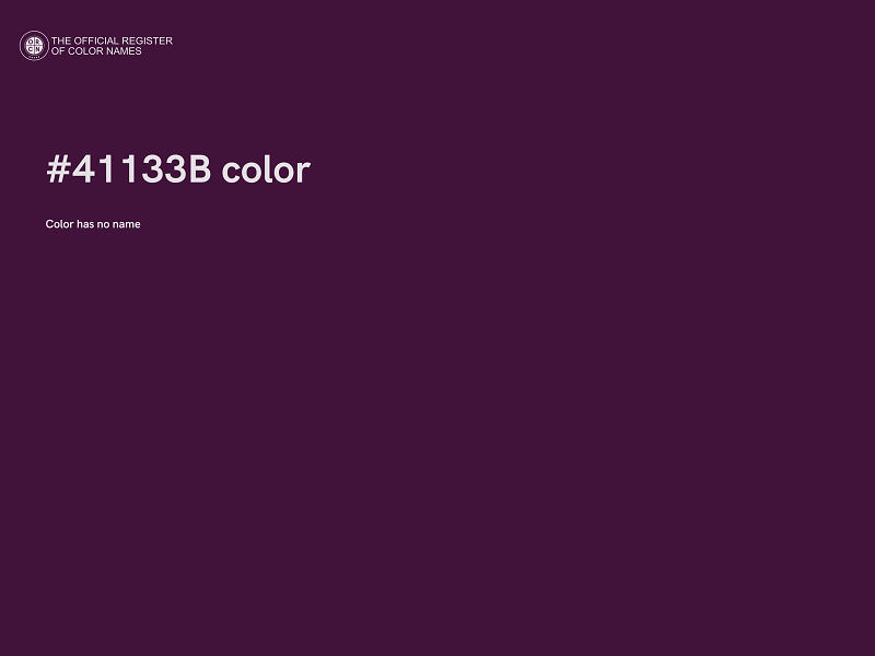 #41133B color image