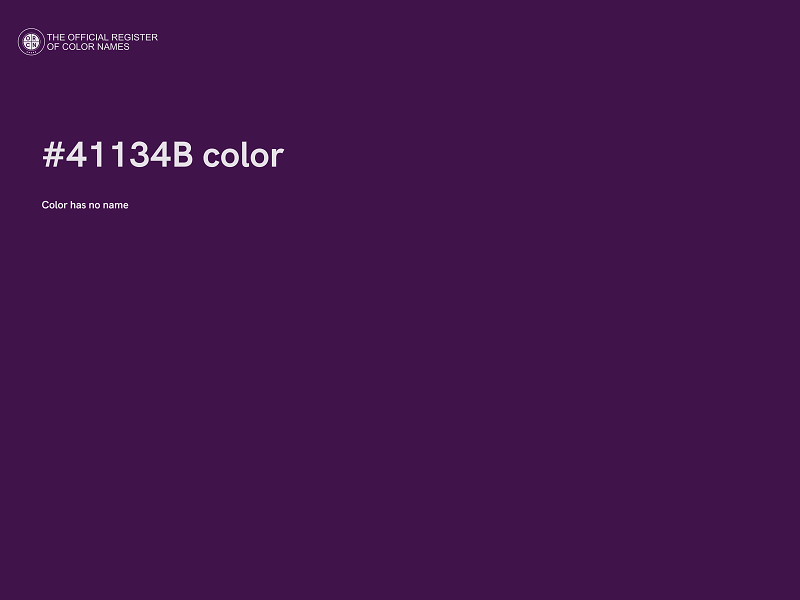 #41134B color image