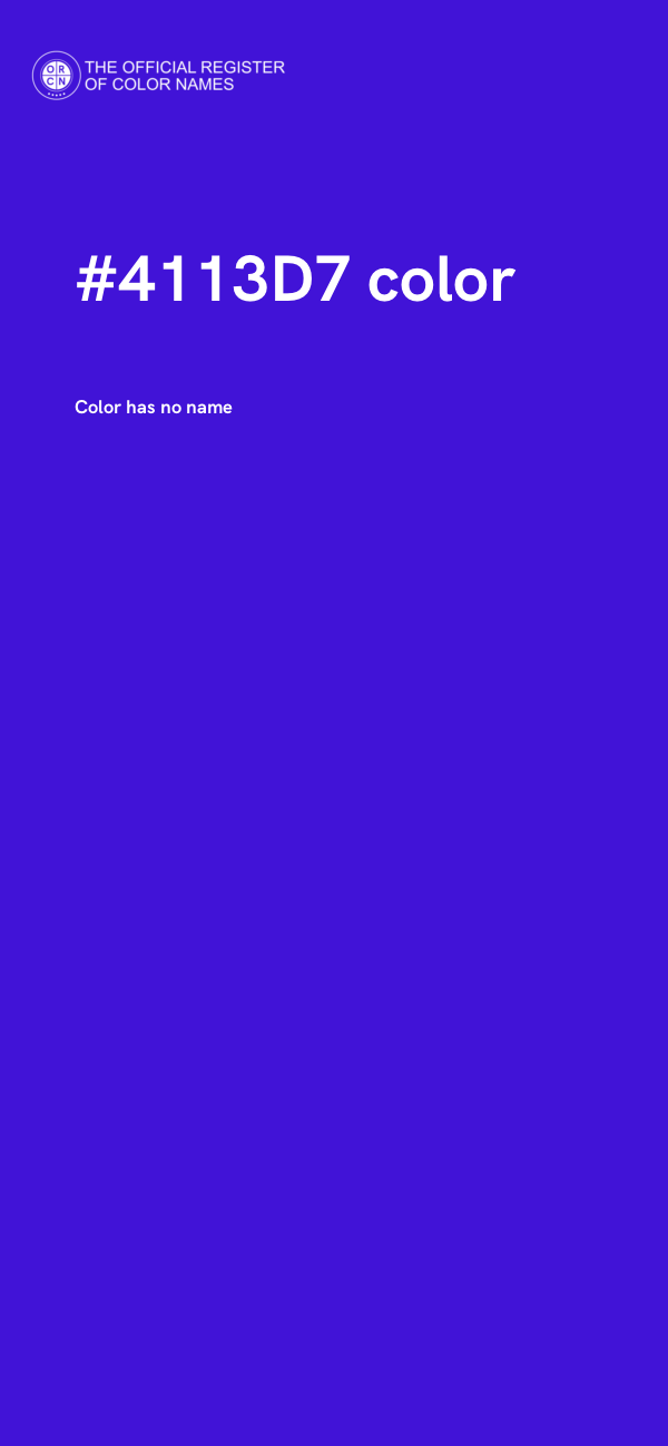#4113D7 color image