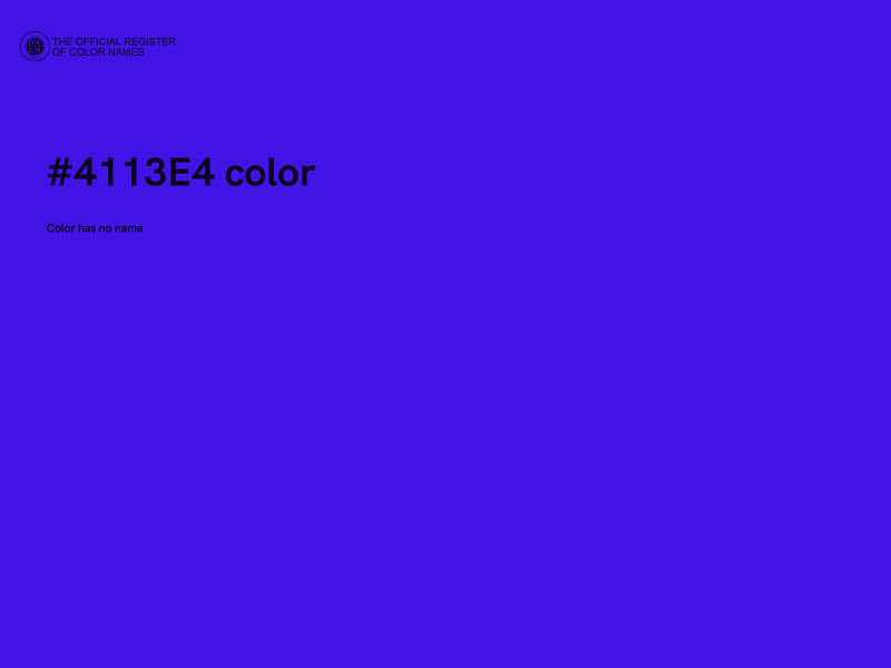 #4113E4 color image