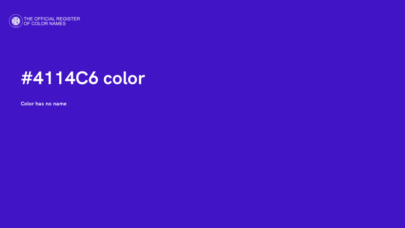 #4114C6 color image