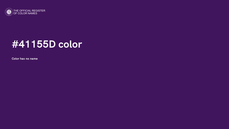#41155D color image