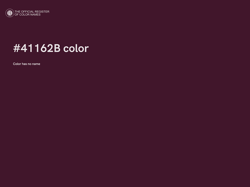 #41162B color image