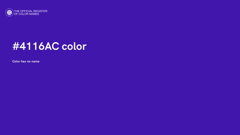 #4116AC color image