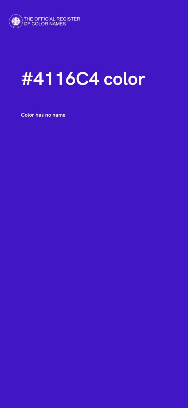 #4116C4 color image