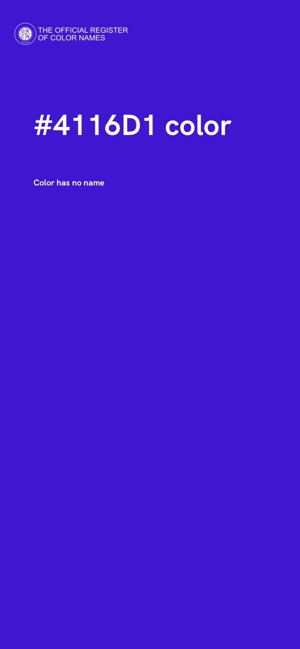 #4116D1 color image