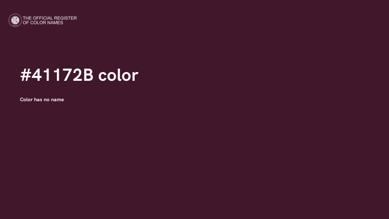 #41172B color image