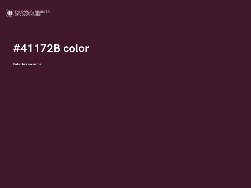 #41172B color image