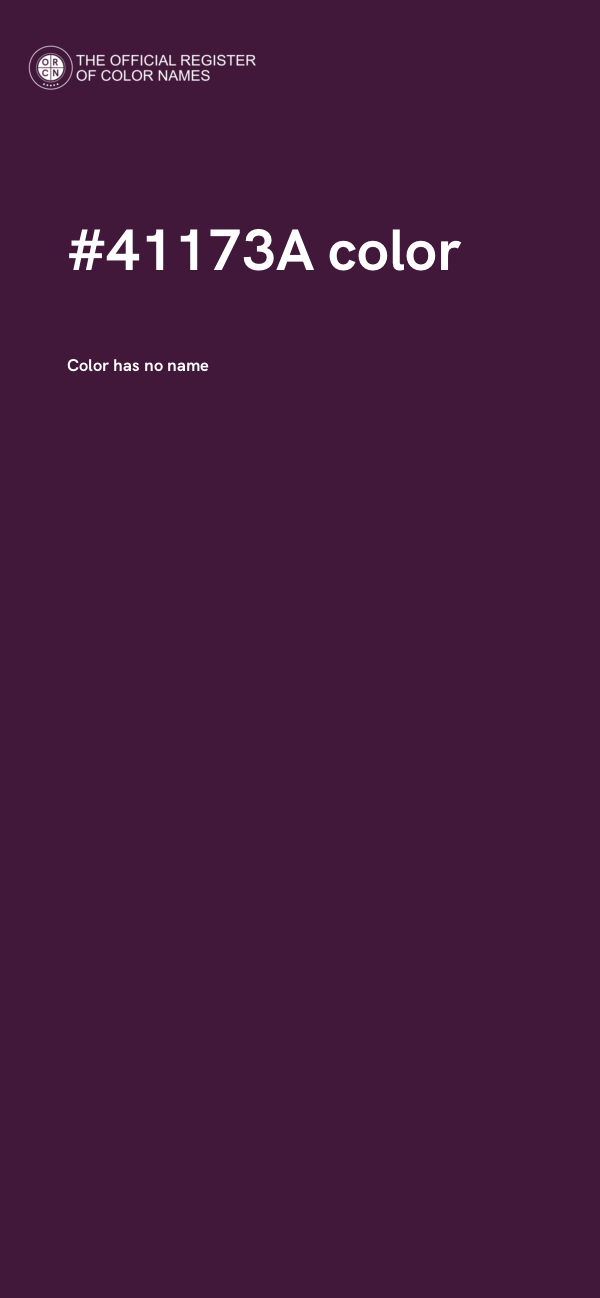 #41173A color image