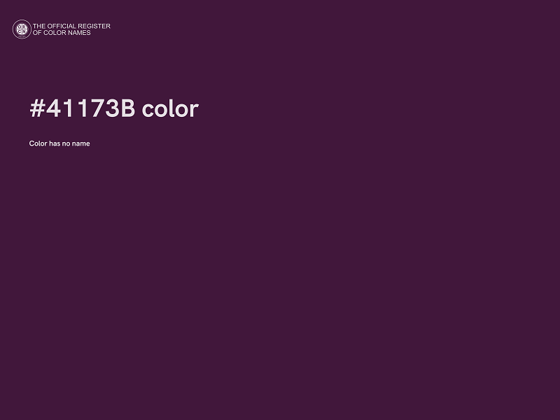 #41173B color image